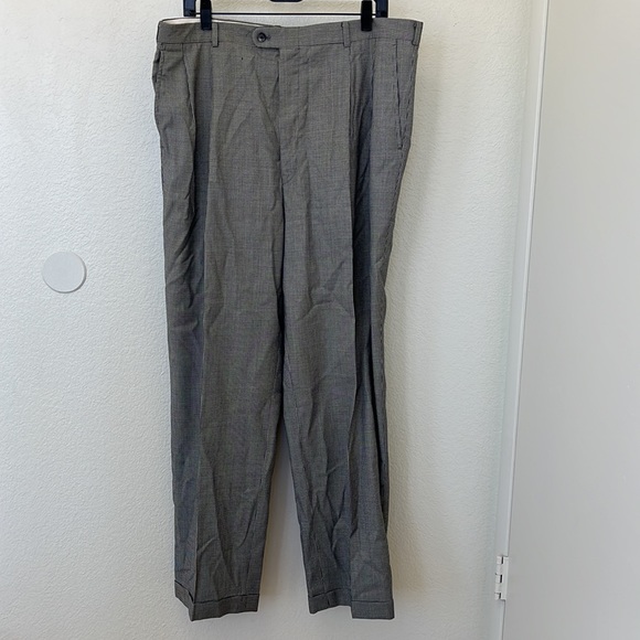 Hickey-Freeman wool houndstooth suit size 44R - Picture 2 of 13